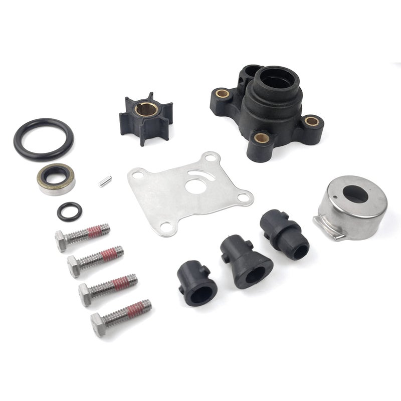 WINGOGO 394711 Water Pump Impeller Repair Kit for OMC Johnson Evinrude Outboard 8 9.9 10 15 HP Marine Engine Parts Replacement Sierra 18-3327 0394711 387610 391388 777801 393560 391698 386697 389112 - Image 1